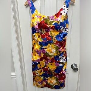 Floral bodycon dress pretty colors great state